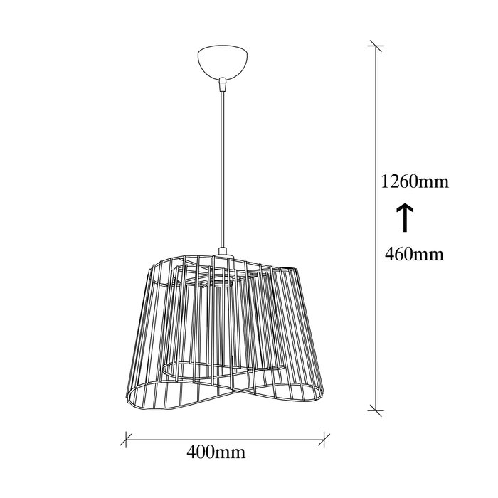 Opviq Lámpara de araña industrial negra con altura ajustable Opviq Lámpara de araña industrial negra con altura ajustable